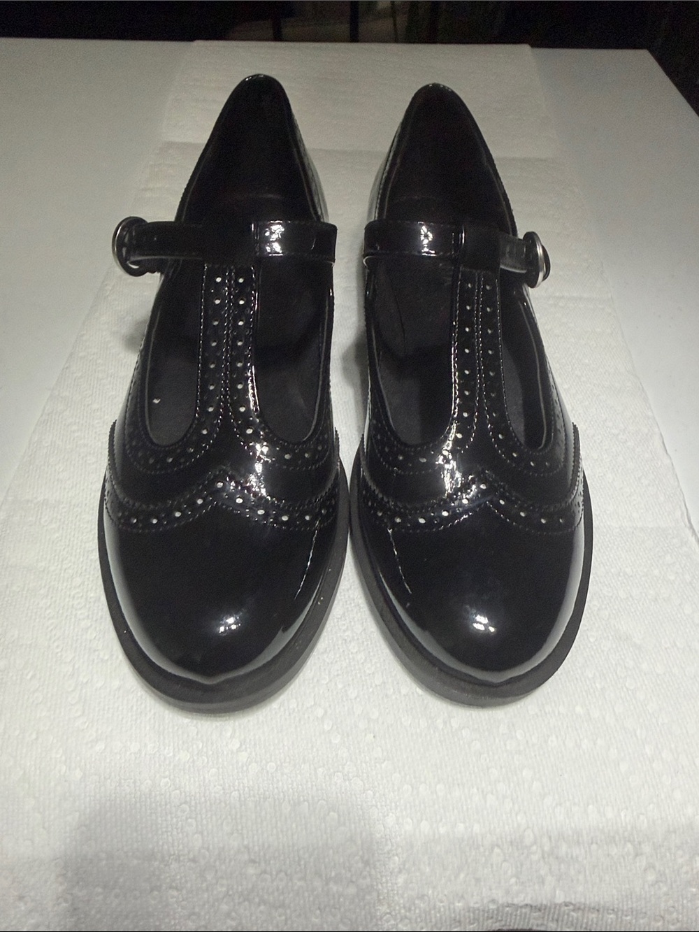 Arizona Jean Company Black Patent Mary Jane Loafers